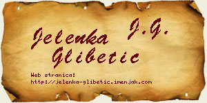 Jelenka Glibetić vizit kartica